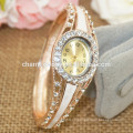 Simple Moda aleación Rhinestone Bangle reloj para las mujeres B066